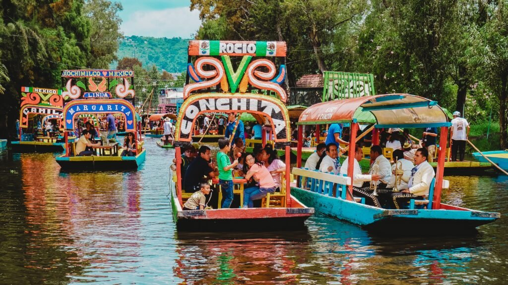 Xochimilco kanalai Meksika