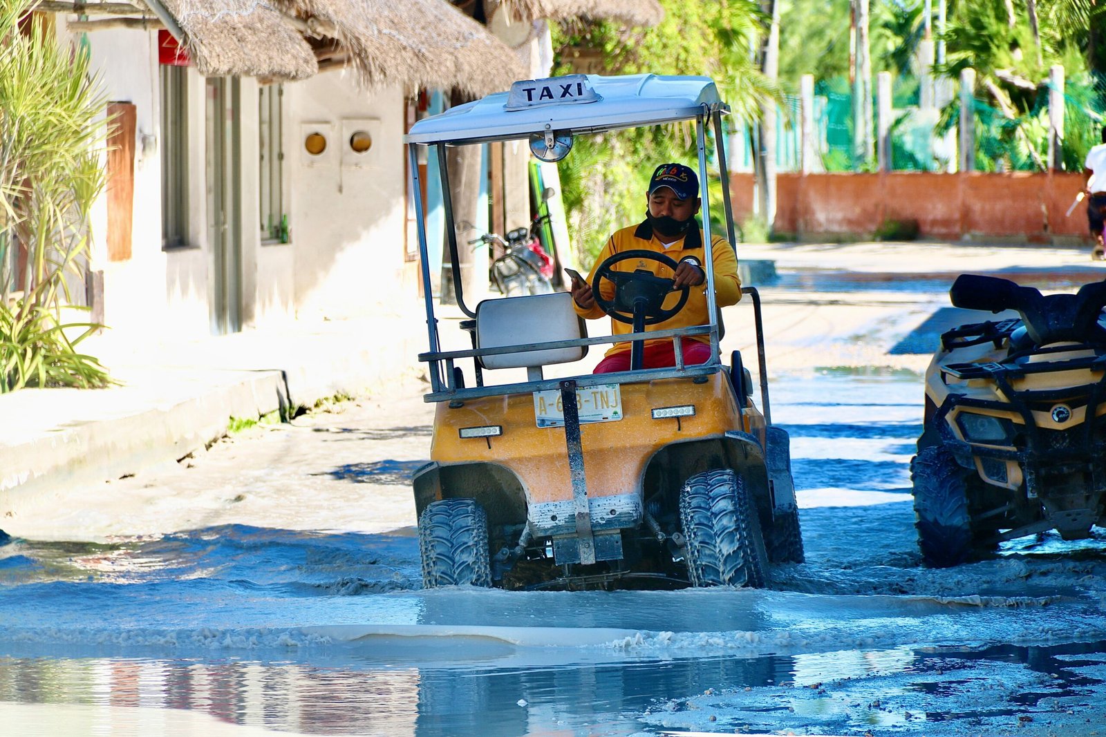 Potvynis Holbox saloje Meksikoje